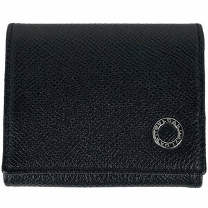 ブルガリ BVLGARI ロゴ コインケース 小銭入れ コインケース レザー ブラック レディース 【中古】