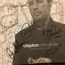 Eric Clapton エリック・クラプトン 直筆サイン入りCD clapton chronickes ドイツ盤 Andy Fairweather Low David Sancious Nathan East_画像2