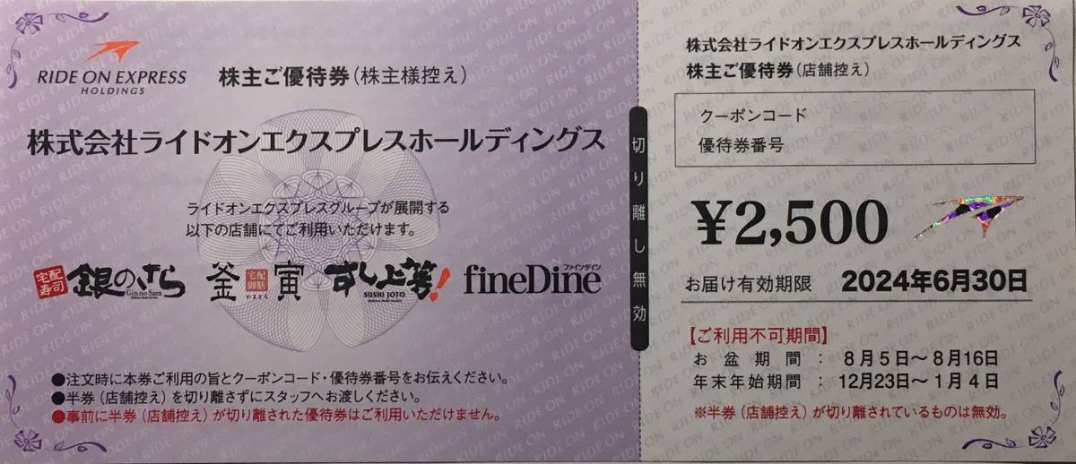 チロさん 限定 銀のさら/すし上等! 10000円分 株主優待-