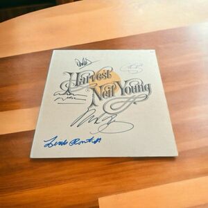 Neil Youngニール・ヤング Linda Ronstadtリンダ・ロンシュタット David Crosbyデ.. 直筆サイン入り LP レコード 送料無料