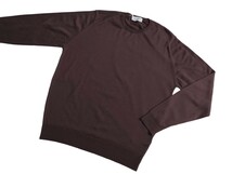  メンズ S ジョンスメドレー 最高級メリノウール クルーネックセーター SCANLAN TRUFFLE JOHN SMEDLEY イギリス製★_画像1