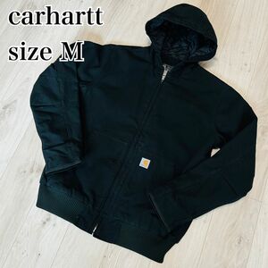 【美品】カーハート　中綿キルティング　アクティブジャケット　ダックジャケット　M carhartt ワークジャケット　ブラック