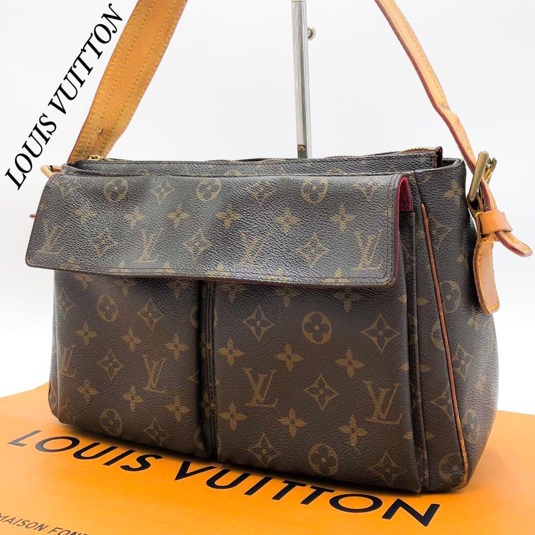 LOUIS VUITTON◇ルイヴィトン/ショルダーバック/ビニール/ブラウン