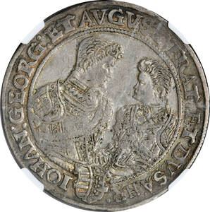 1円〜【希少品】1605HR ドイツ 1Taler銀貨 NGC XF45 美品 世界コイン 古銭 貨幣 硬貨 銀貨 金貨 銅貨