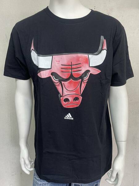 adidas 半袖Tシャツ NBA CHICAGO BULLS ブラック Ｌサイズ