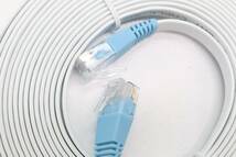 【ZA478】LANケーブル フラットケーブル CAT 5E FLAT CABLE ROHS 4.5ｍ 未使用保管品【送料全国一律185円】_画像2