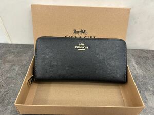 ★新品★未使用★ 人気ブランド　coach オリジナル長財布　COACH ラウンドファスナー長財布 ラグジュアリー財布　ブラック！！