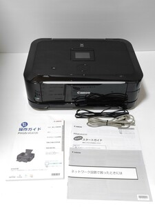 【美品】Canon MG6130BK PIXUS インクジェットプリンター 複合機 Wi-Fi USB SDメモリーカード 付属品 有線LAN キャノン ピクサス 背面給紙