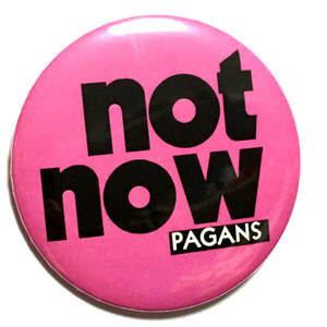 デカ缶バッジ 58mm PAGANS Not Now Punk パンク Dead End America Dead Boys