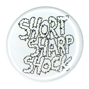 デカ缶バッジ 58mm Chaos UK カオスUK Short Sharp Shock Hardcore Punk Noisecore ノイズコア