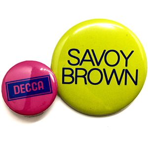 デカ缶バッジ 58mm 32mm 2個セット Savoy Brown Getting To The Point サヴォイブラウン BLUES Rock Decca Records