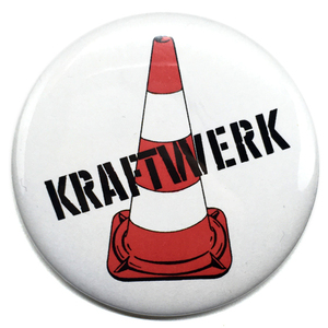 デカ缶バッジ 58 Kraftwerk クラフトワーク Red　Krautrock