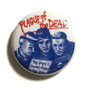 25mm 缶バッジ KREWMEN PLAGUE OF THE DEAD クリューメン Rockabilly ロカビリー Punk パンク PsychoBilly サイコビリー Demented Are Go