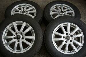 即決 ブリヂストンVRX 205/65R16 ZACK 6.5J +48 PCD114.3 ステージア スカイライン 10アルファード カムリ ヴェゼル 215/60R16代用*705s