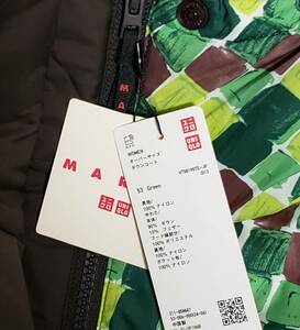 UNIQLO MARNI オーバーサイズ ダウンコート Lサイズ 未使用品 ユニクロ マルニ ダウン