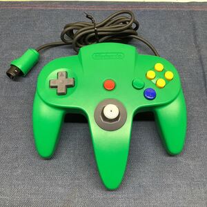  free shipping [S.707] unused goods Nintendo 64 controller Bros green 
