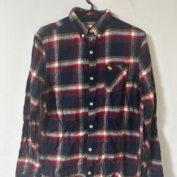 Abercrombie & Fitch アバクロ キッズ 15/16 長袖シャツ ネルシャツ チェック柄