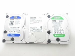 S2529S 3.5インチHDD 3TB ×2個 1TB×1個 合計3個まとめて★CrystalDiskInfo正常判定★中古動作品/現状出品