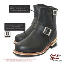 新品送料無料 超人気 本革本格ショート エンジニアブーツ 28cm_画像2