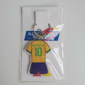 新品　キーリング キーホルダー ネイマール選手　ワールドカップ ブラジル代表　パリ　PSG　キーチェーン　ユニフォームキーホルダー　樹脂