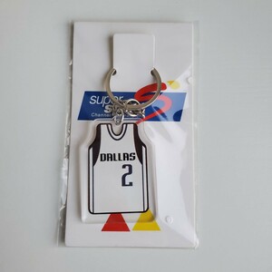 新品　キーリング　カイリー・アービング選手　NBA　ダラス・マーベリックス　バスケット USA　 ゲームシャツキーチェーン 白