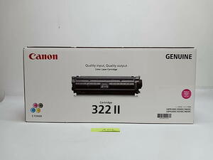 A-356[ новый товар ] Canon CANON GENUINE 322Ⅱ пурпурный Laser картридж оригинальный 2017 год производство 
