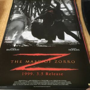 DVD 販売促進B2ポスター THE MASK OF ZORRO アンソニー・ホーキンス アントニオ・バンデラス