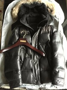  prompt decision ultimate beautiful goods regular price 120 ten thousand jpy corresponding TOM FORD Tom Ford highest peak fur attaching sheep leather leather down jacket coat *46 size black 