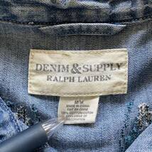 DENIM&SUPPLY デニム&サプライ ラルフローレン ネイティブ柄 デニムシャツ 長袖シャツ M_画像9