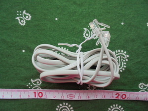 [ unused ] modular cable 2 core approximately 1m78cm ( light gray )