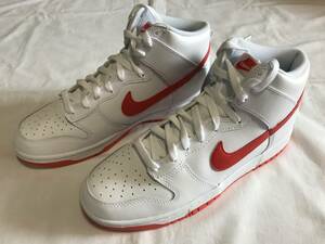 ☆★☆NIKE　DUNK HIGH PICANTE RED DV0828-100 （ホワイト/ピカンテレッド）US9.5/27.5cm　国内正規店モデル/新品未使用　☆★☆