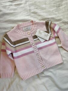 bebi Zara s* baby вязаный кардиган * розовый * новый товар 9M* обычная цена 5565 иен 