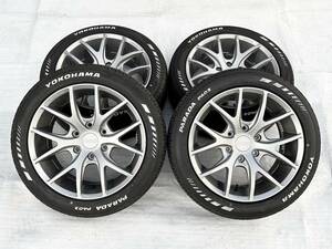 ★送料込★即決 MTS JAPAN SSL6 LMS タイヤ ホイール シルバー 18×8J 6穴 139.7 +38 225/50R18 21年製 ハイエース 200系 エムテクノ 5215