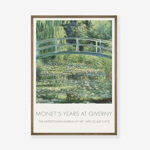 Monet モネ アートポスター ビンテージアート イラストレーション モダンインテリア レトロ 海外ポスター ミッドセンチュリー 風景画 睡蓮