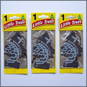 【Little Trees Blackberry Clove】リトルツリー ブラックベリークローブ 3枚セット・エアフレッシュナー 芳香剤 消臭剤（送料無料！）