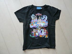 ディズニー 子供 110サイズ 半袖Tシャツ ハロウィン ハロウィーン2011 仮装 衣装 キッズ 黒ブラック ミッキー ミニー おばけ TDL限定品