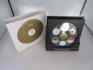 66361 未使用 PROOF COIN SET 2001 純銀製 造幣局 2001年 666円 シルバーメダルコイン プルーフコインセット