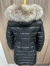 Sサイズ【未使用】MONCLER HERMIFUR Fox fur TG0　ブラック　黒色　正規品　◆定価36万円◆　大人気フォックスファー_画像2