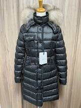 Sサイズ【未使用】MONCLER HERMIFUR Fox fur TG0　ブラック　黒色　正規品　◆定価36万円◆　大人気フォックスファー_画像1