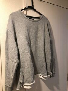HARE oversize sweat cut and sewn M gray big sweatshirt Hare sweatshirt Uniqlo H&M