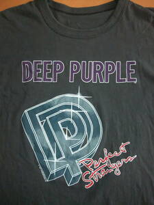 DEEP PURPLE JAPAN TOUR 1985 Tシャツ(M相当?) 第2期ディープ・パープル 1985年来日公演 ウドー公式品 Perfect Strangers TOUR BACK PRINT