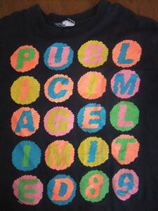 PIL Public Image Limited 1989 ツアーTシャツ 公式品 パブリック・イメージ・リミテッド ジョン・ライドン ジョニー・ロットン古着当時物