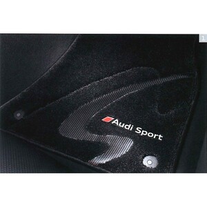 アウディ(Audi) 純正 フロアマット プレミアムスポーツ シルバー&レッド S8(右ハンドル車用) J4HBM5R14PSS01