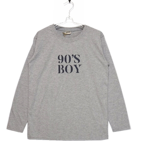 即決■★パロディ　ロング Tシャツ★■90’S BOY : SIZE=L