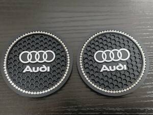 アウディaudiラインストーンコースター■Audi RS A1 A3 A4 B5 B6 B7 B8 A5 C5 A6 C6 c7 A7 A8 A1 V8 Q3 Q5 Q7 SQ5