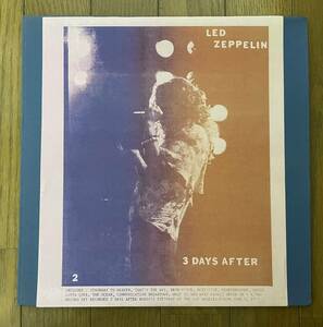 レッド・ツェッペリン スリー・デイズ・アフター TMOQ ブートＬＰレコード 2LP Led Zeppelin Three Days After 