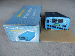  beautiful goods future . made original sinusoidal wave inverter F1-S1003 input DC12V output AC100V 1000W operation verification settled user's manual attaching 