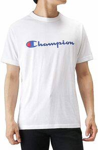 Champion Tシャツ L ホワイト 半袖 綿100% 定番 スクリプトロゴプリント ショートスリーブTシャツ ベーシック チャンピオン