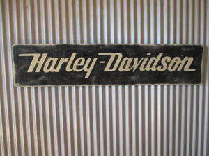 ビンテージサイン木製看板 HARLEYDAVIDSON検）ハーレーダビッドソンガレージカスタムMOTORCYCLEヒッピーイージーライダーUSA60s70s80s