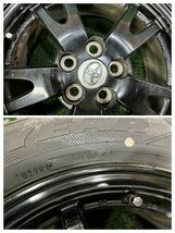 プリウス30系後期　グッドイヤー　アイスナビ6　195/65R15　純正アルミホイール付き　4本　6J　ET45/5H　100　溝あり　スタッドレスタイヤ_画像7